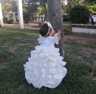 Vestido novia bautizo 