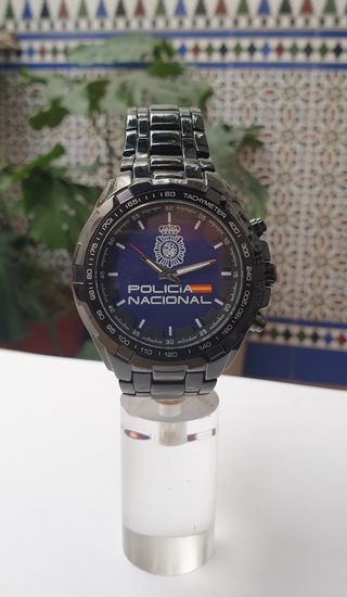 Policía Nacional, emblema GRABADO en la correa