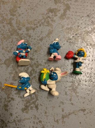 Lotto Puffi Rari Smurfs 5 pezzi