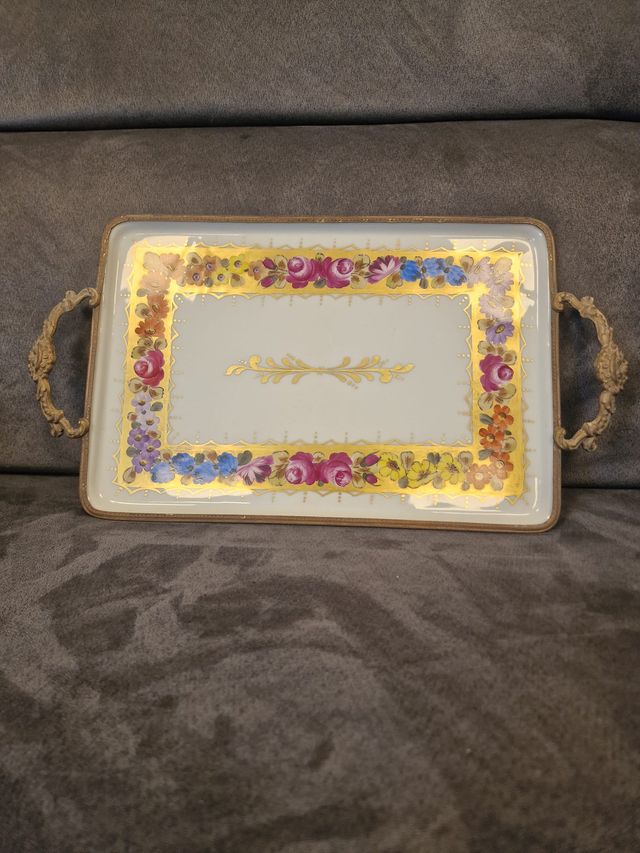 Vassoio Porcellana Limoges D'epoca