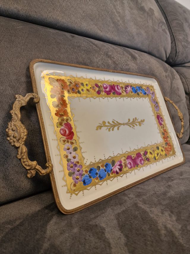 Vassoio Porcellana Limoges D'epoca
