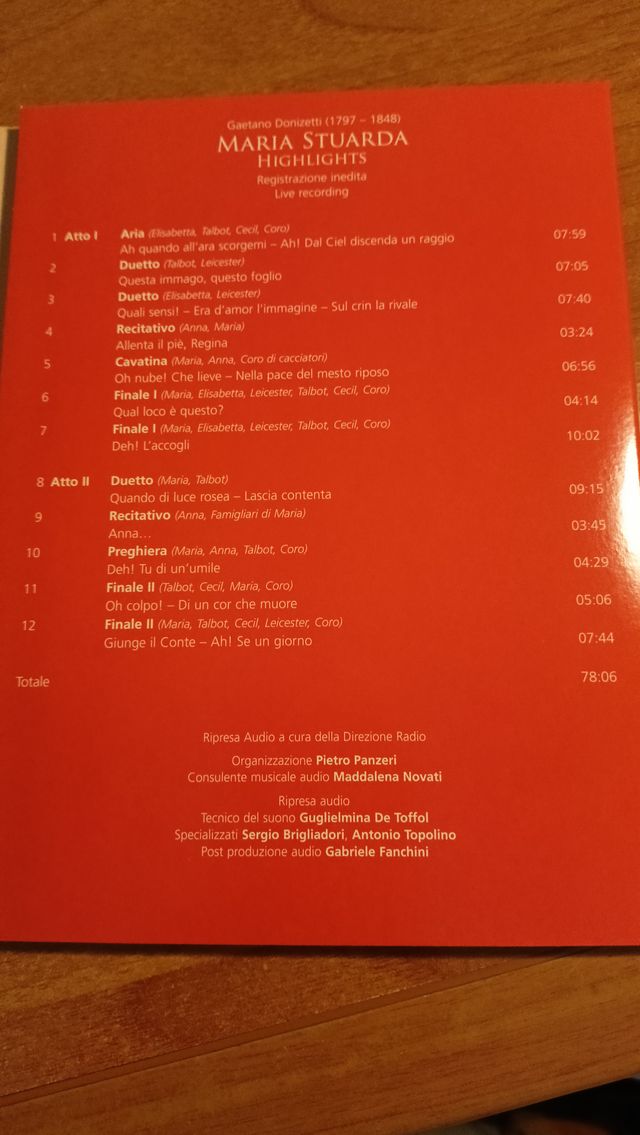 Gaetano Donizetti - Maria Stuarda - A. Fogliani