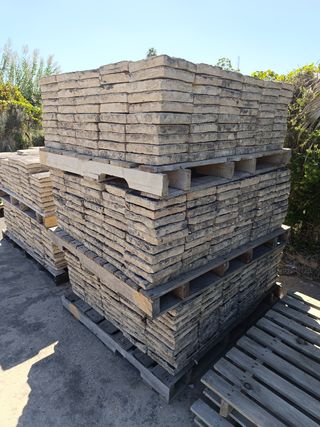 Ladrillo rustico de barro 300 uds