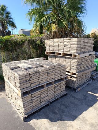 Ladrillo rustico de barro 300 uds