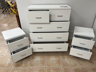 ¡NUEVO! PACK DE COMODA + 2 MESITAS DE NOCHE