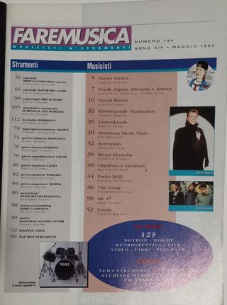 Rivista FARE MUSICA 144 1993 BOWIE