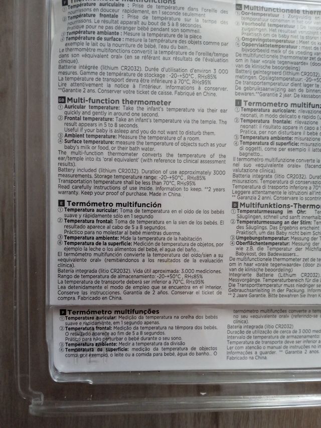 Termómetro multifunción