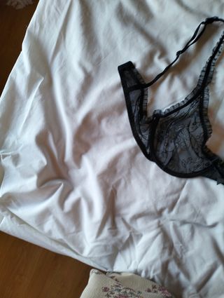 MUY REBAJADO.  SUJETADOR  Encaje ribeteado en tul