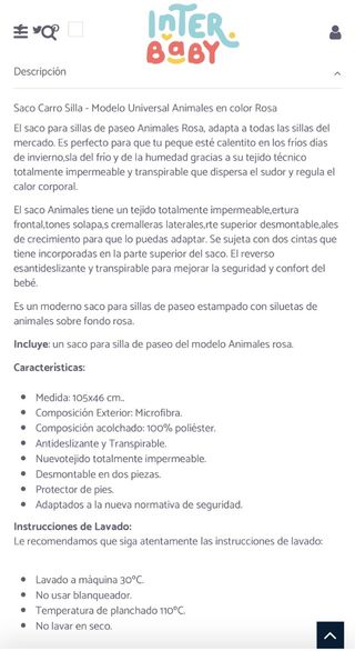 Saco universal interbaby