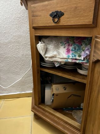 Armario esquinero para television y guardar menaje