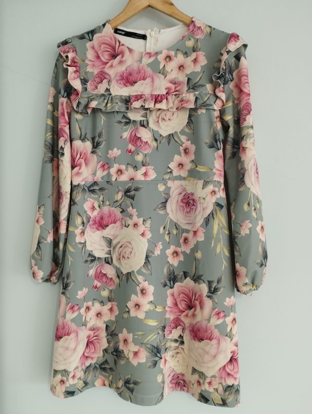 Vestido estampado flores