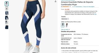 Malla de deportes amazon essentials muje