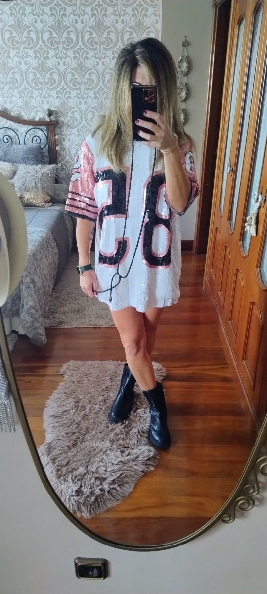 Camiseta/vestido lentejuelas