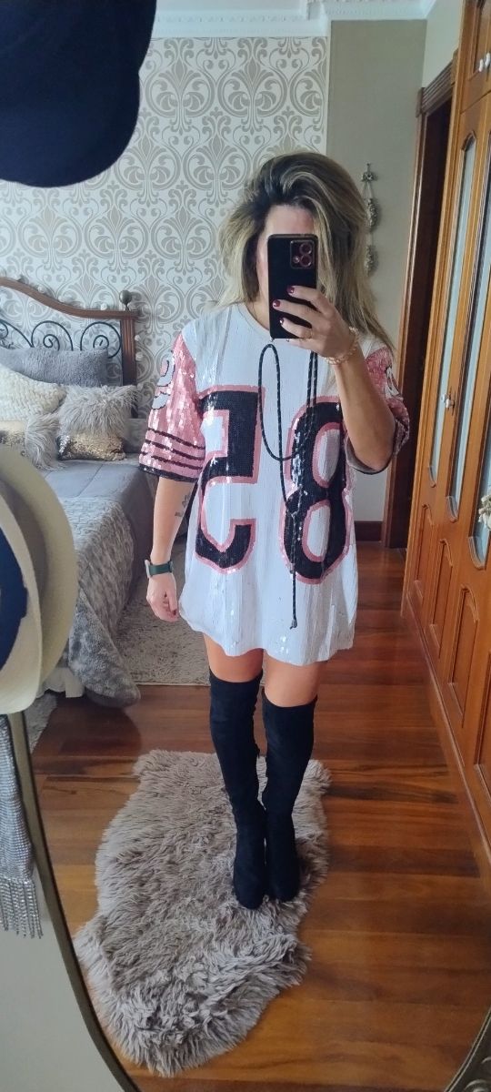 Camiseta/vestido lentejuelas