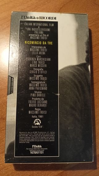 Ricomincio da tre - Massimo Troisi - VHS