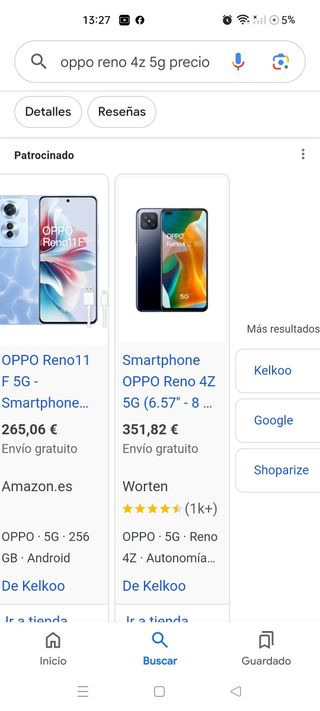 Telefono cellulare OPPO reno4z 5g