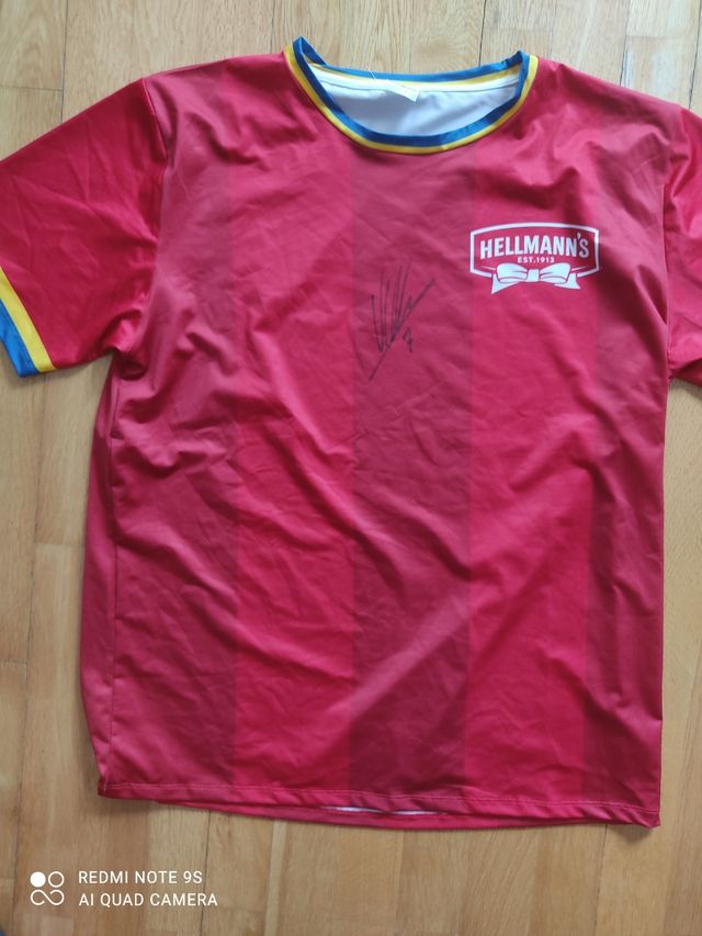 Camiseta firmada futbol 7 Álvaro Morata