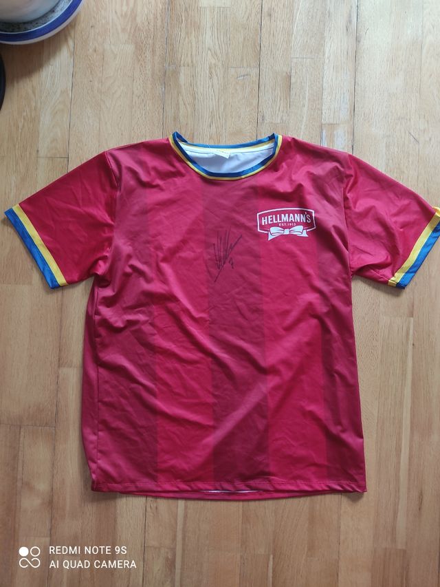 Camiseta firmada futbol 7 Álvaro Morata