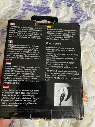 Auriculares deportivos bluetooth