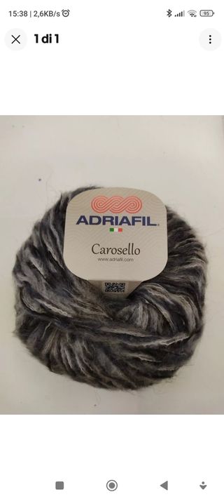 GR. 650 gomitoli lana Carosello grigio