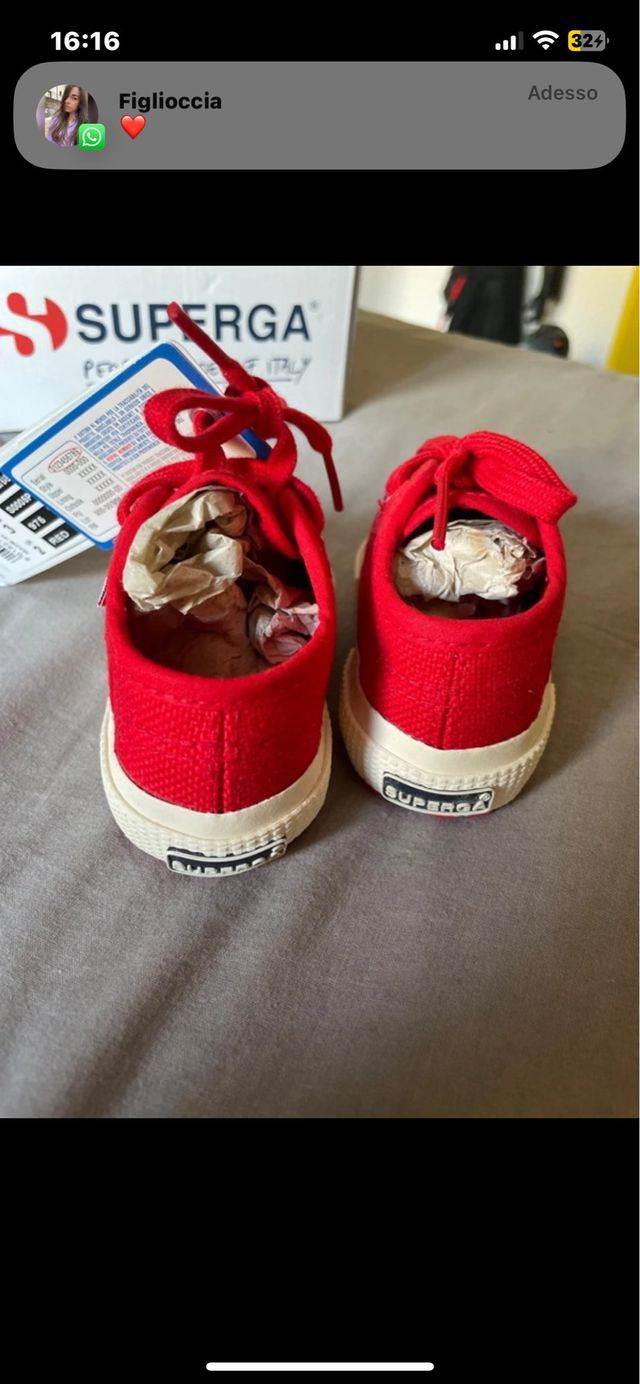 Scarpette sportive neonato superga