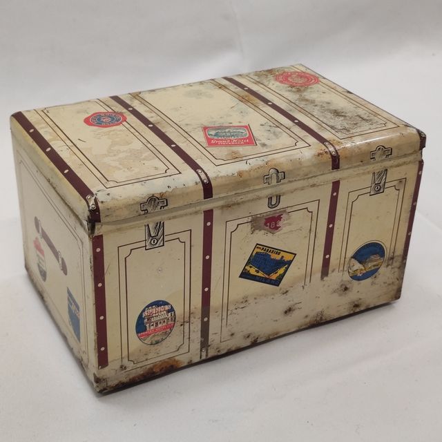 Scatola latta anni 50/60 usata