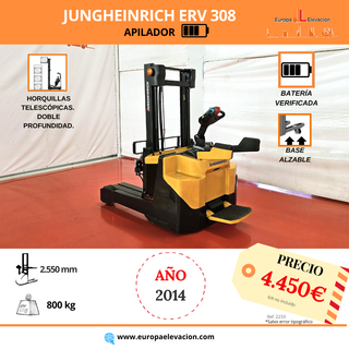 APILADOR ELECTRICO JUNGHEINRICH 800 KG