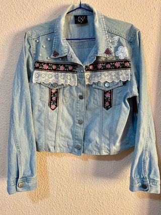 CHAQUETA VAQUERA M / L CUSTOM HIPPIE BOHO CHIC