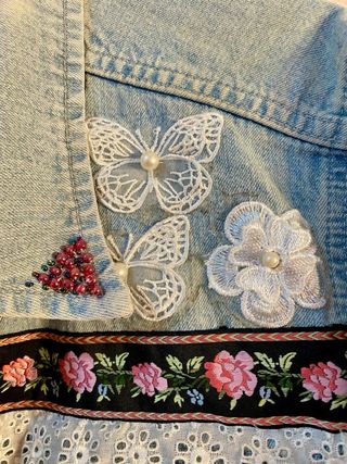 CHAQUETA VAQUERA M / L CUSTOM HIPPIE BOHO CHIC