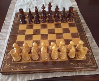 Ajedrez plegable de madera