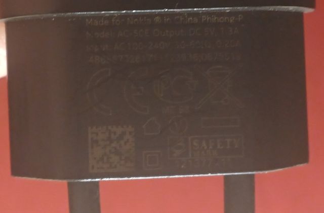 CARGADOR ORIGINAL SMARTPHONE NOKIA