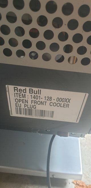 NEVERA REFRIGERADOR RED BULL