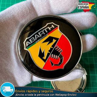 4 Tapacubos Abarth 60mm Cubrebujes Tapas Llantas