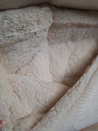 Edredom de inverno com pelo, em relevo 