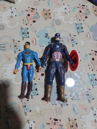 Figura capitan america y superan 