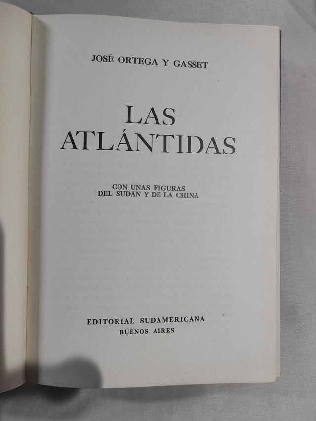OFERTA!LAS ATLANTIDAS. JOSE ORTEGA Y GASSET.