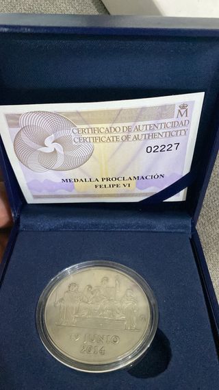 Medalla proclamacion felipe VI