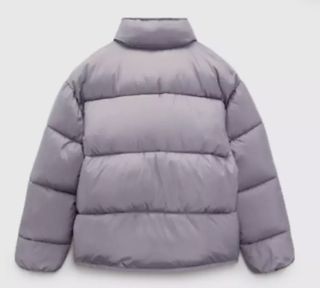 Chaqueta plumas Zara lila Talla L