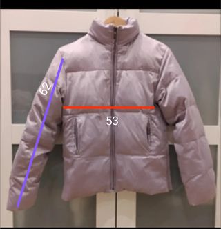 Chaqueta plumas Zara lila Talla L