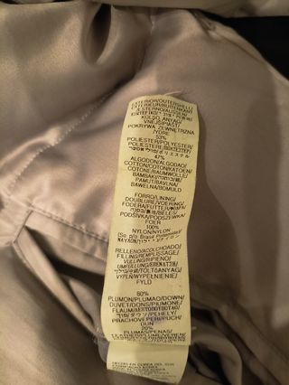 Chaqueta plumas Zara lila Talla L