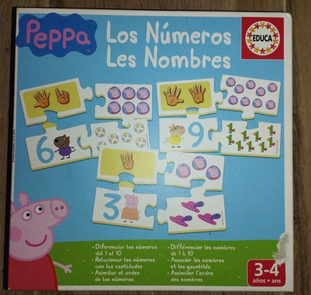 Puzzle Números Peppa Pig