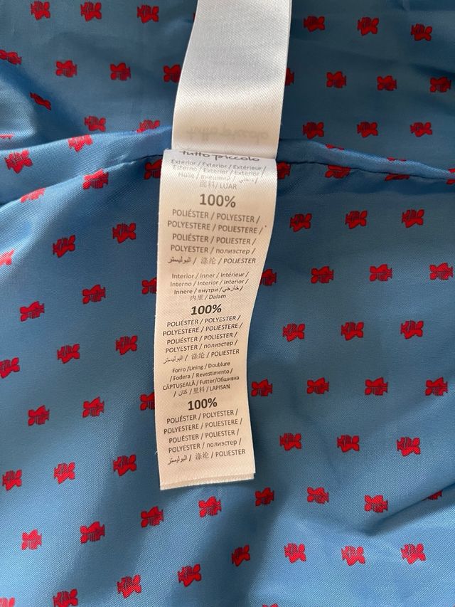 Anorak / cazadora niño Tutto Piccolo. Talla 8