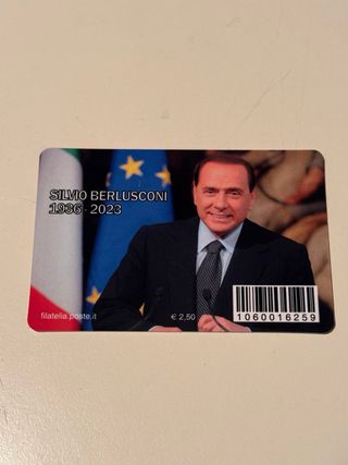 Tessera Filatelica Silvio Berlusconi ed. limitata