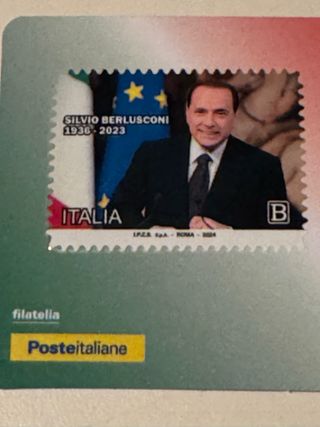 Tessera Filatelica Silvio Berlusconi ed. limitata