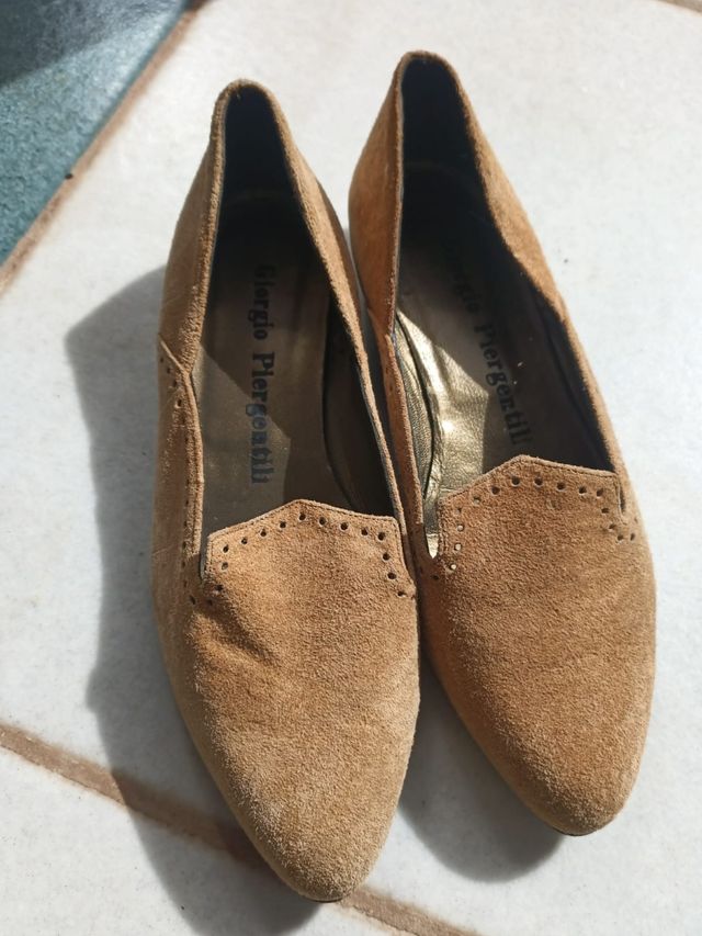 Scarpe pelle scamosciata n.34