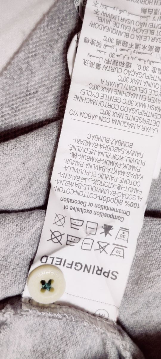 Polo gris Springfield tallas S