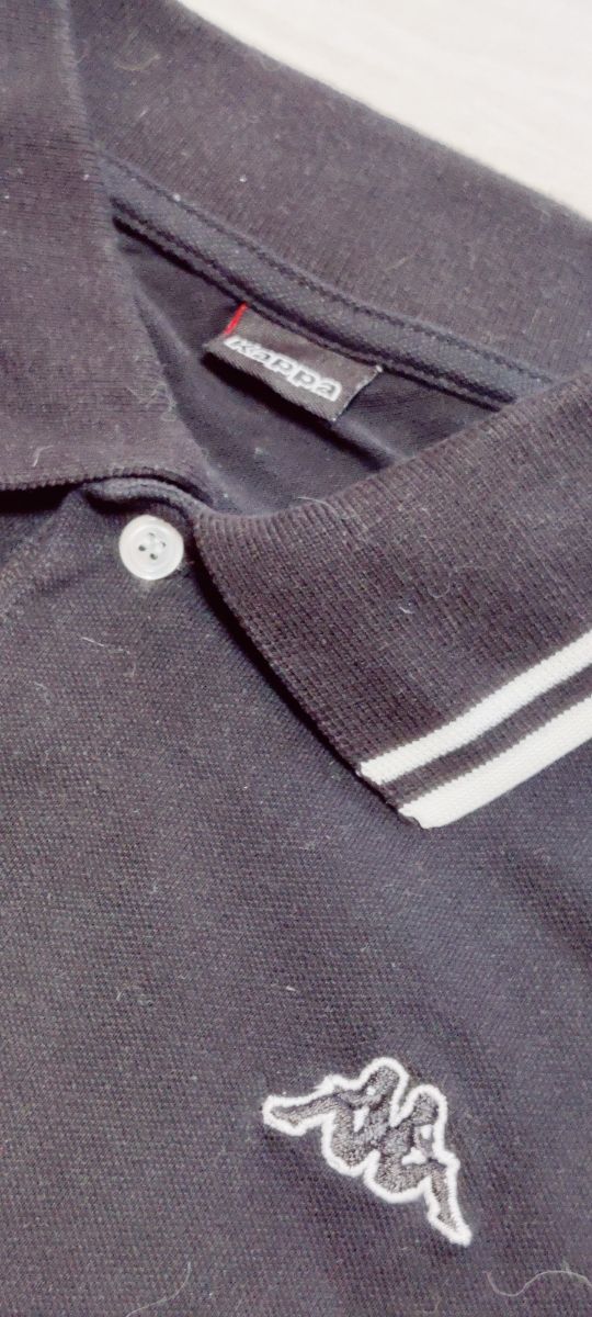 Polo negro kappa talla L