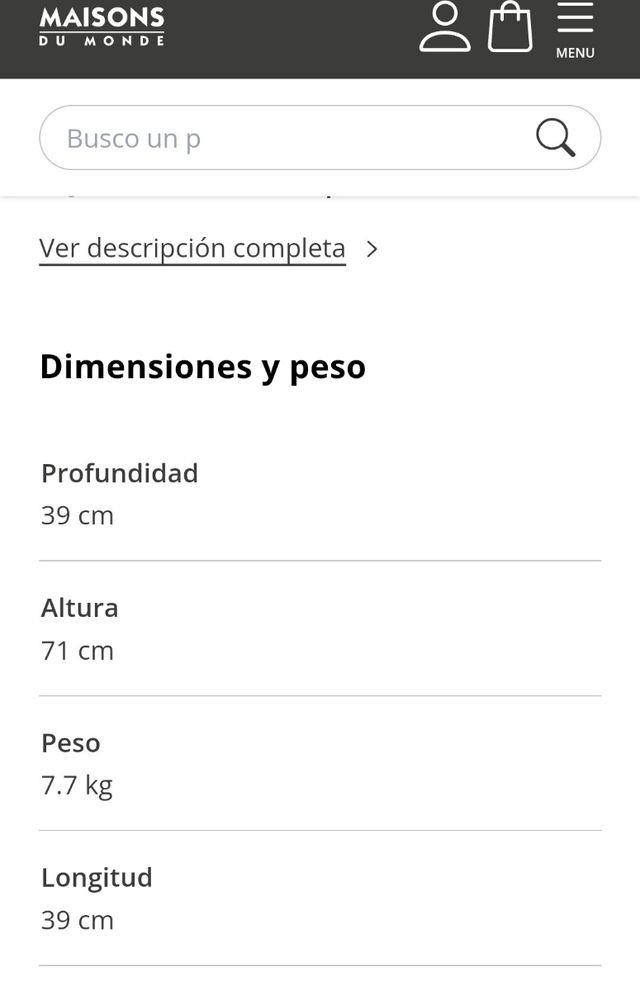 Lámpara de cristal Maison du Monde
