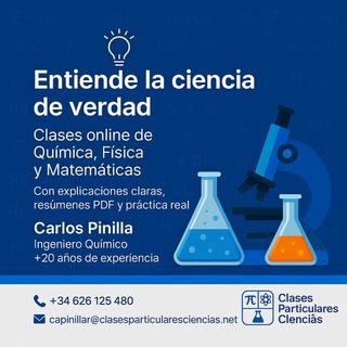 Clases online de matemáticas, física y química