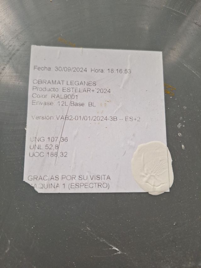 Pintura plastica Montó 9001